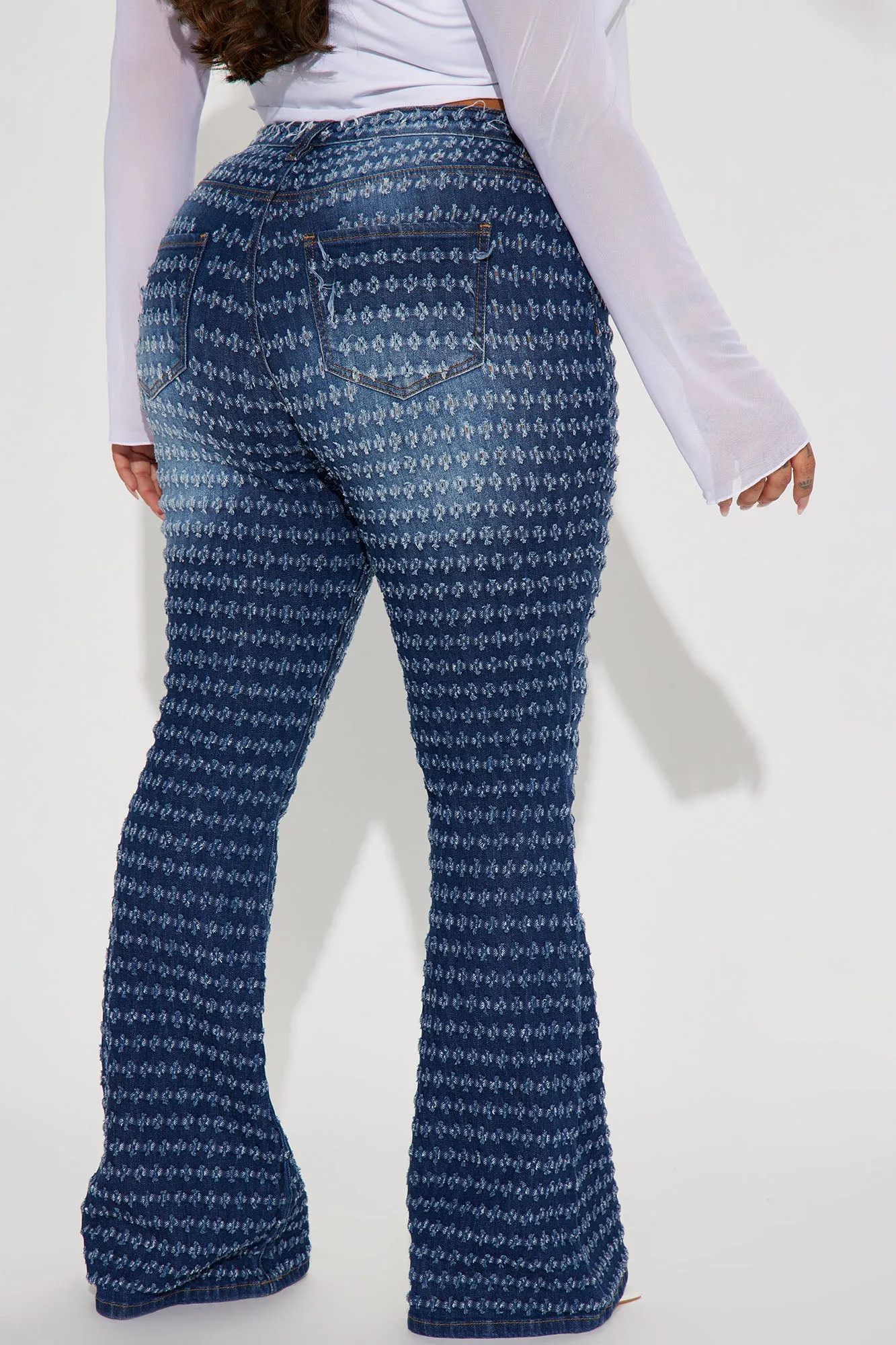 About The Feels Stretch Flare Jeans - Dark Wash