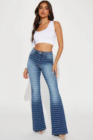 About The Feels Stretch Flare Jeans - Dark Wash