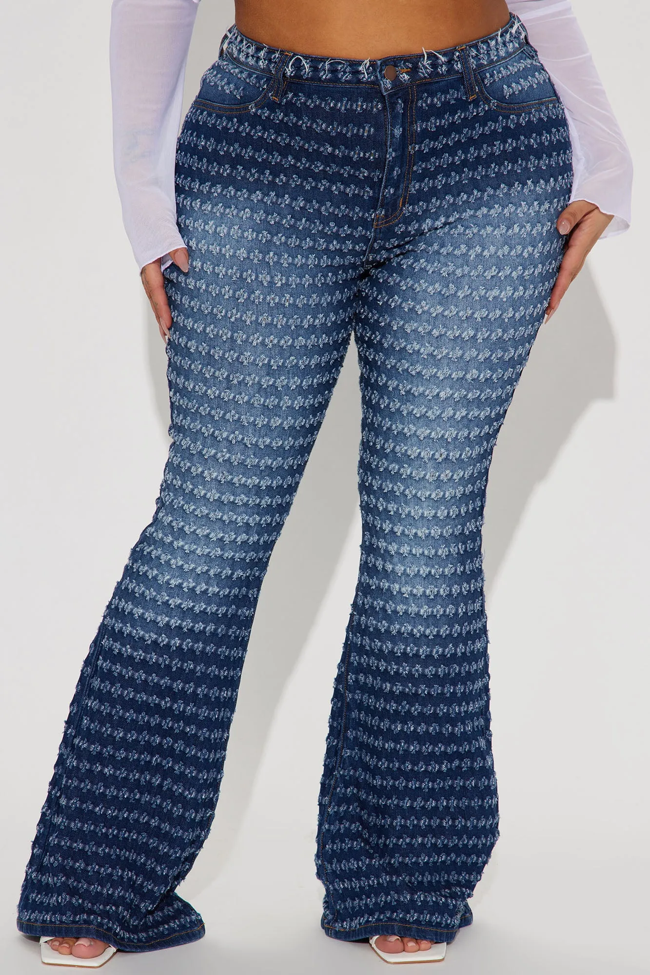 About The Feels Stretch Flare Jeans - Dark Wash