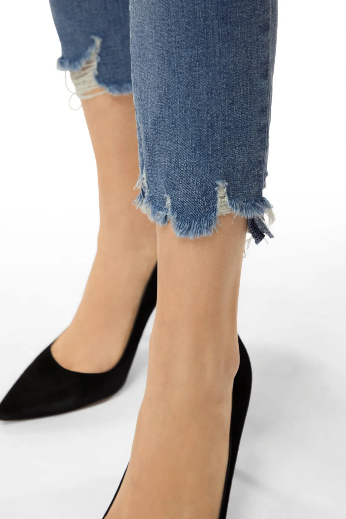 Alana High Rise Crop Super Skinny - Fix Up Destruct