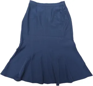 Allegra K Ruffle Hem Pencil Skirt for Women's Mermaid High Waist Business Elegant Casual Midi Skirts