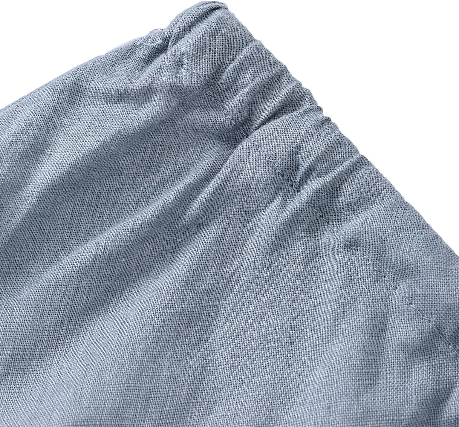 Amazhiyu Women's 100% Linen Drawstring A-Line Midi Skirt for Casual Summer Spring