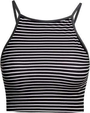 Aqua Eve Women's Sport Bra Bikini Tops Racerback Swimsuit High Neck Bathing Suit Crop Swim Tops Only No Bottom