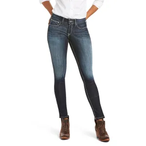 Ariat Ladies 10018357 R.E.A.L Mid Rise Outseam Ella Skinny Jeans