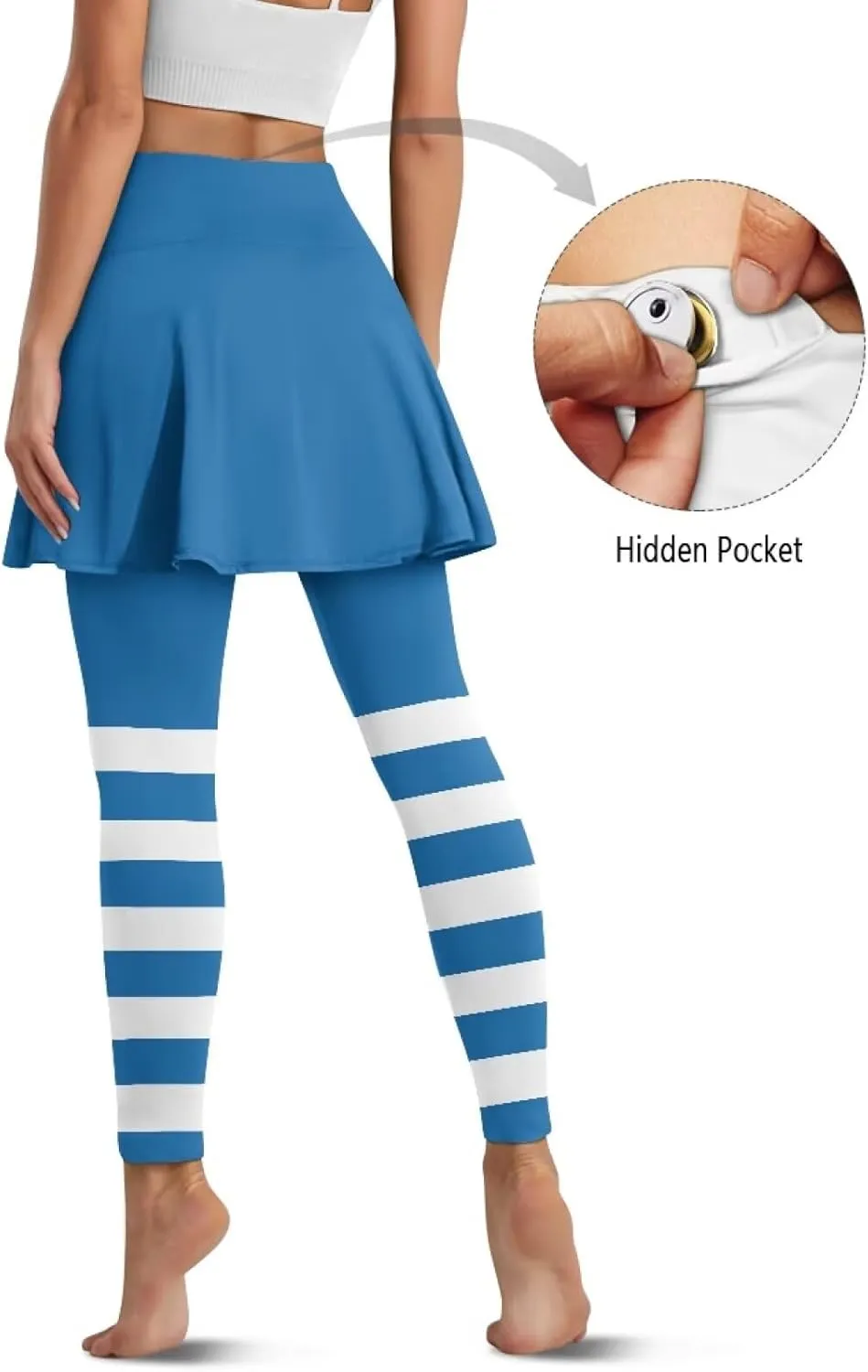 Athletic Skirt with Leggings Tennis Skirted Legging for Women with Pocket for Gym Yoga XS-3XL