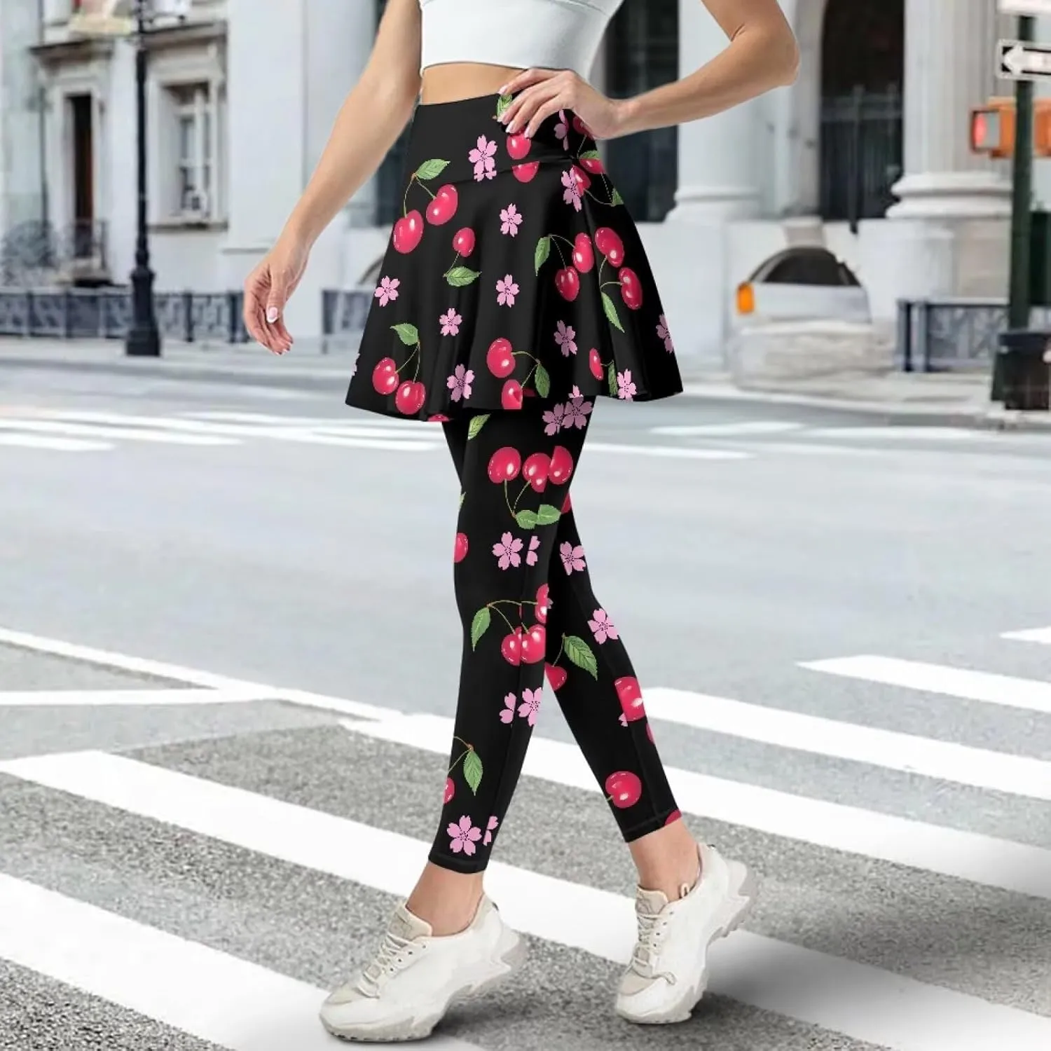 Athletic Skirt with Leggings Tennis Skirted Legging for Women with Pocket for Gym Yoga XS-3XL