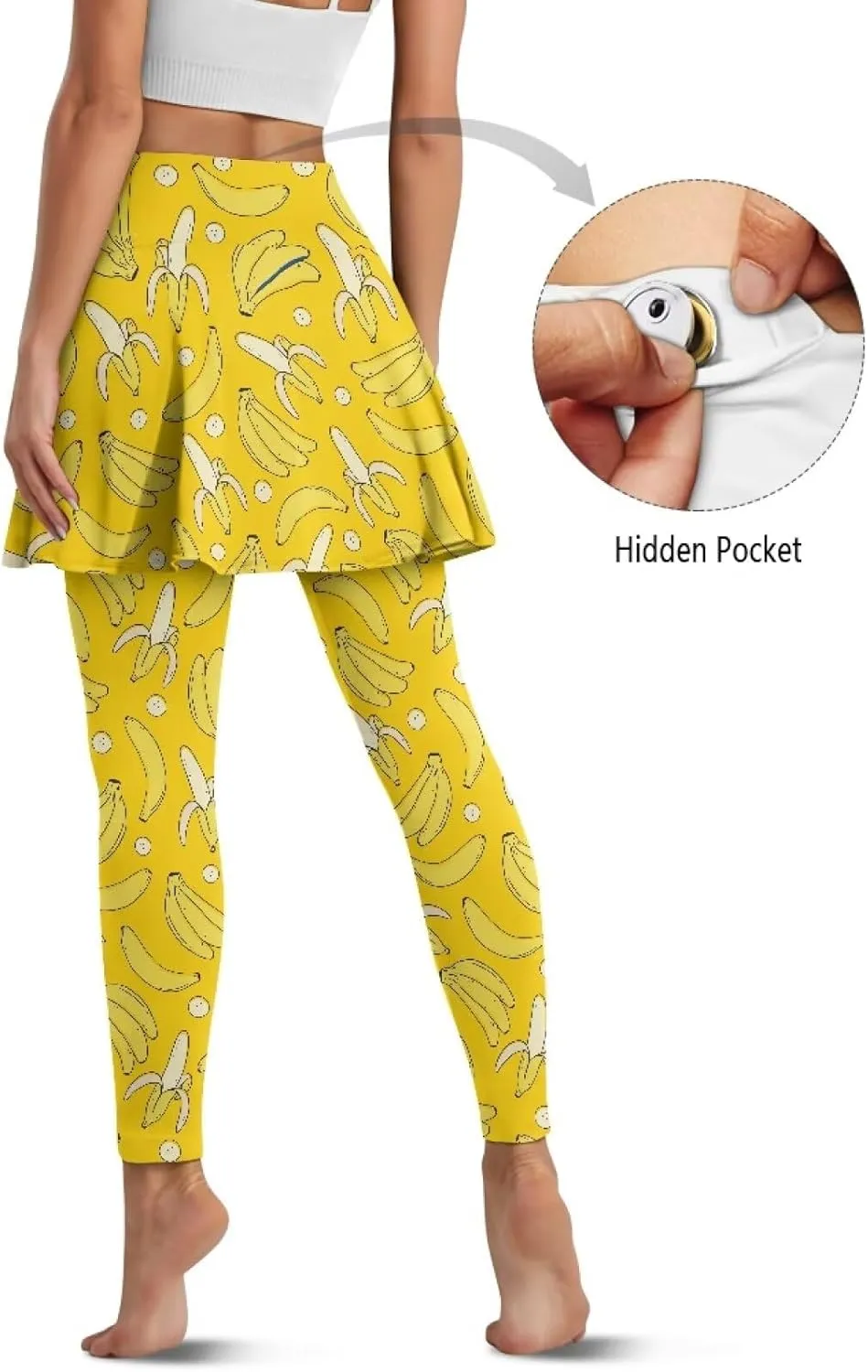 Athletic Skirt with Leggings Tennis Skirted Legging for Women with Pocket for Gym Yoga XS-3XL