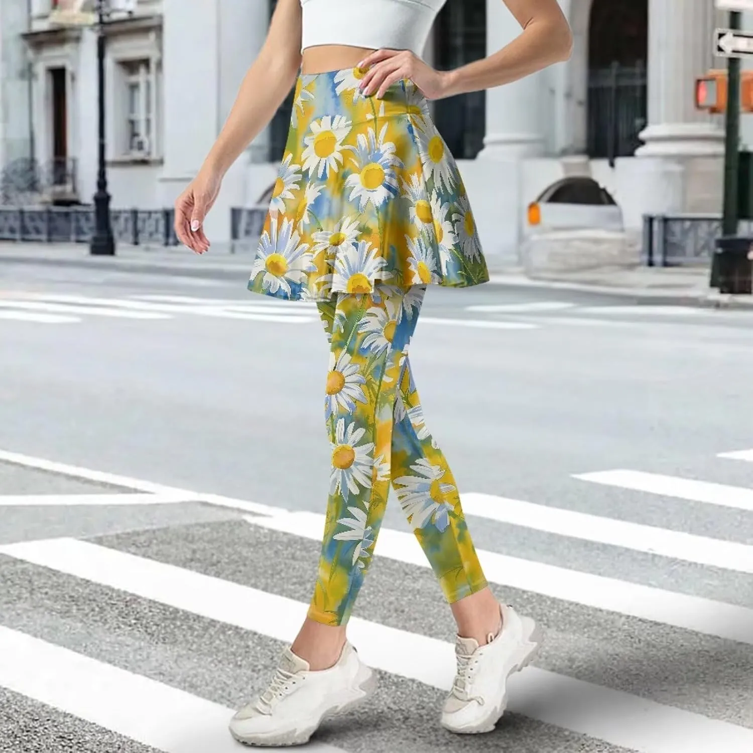Athletic Skirt with Leggings Tennis Skirted Legging for Women with Pocket for Gym Yoga XS-3XL