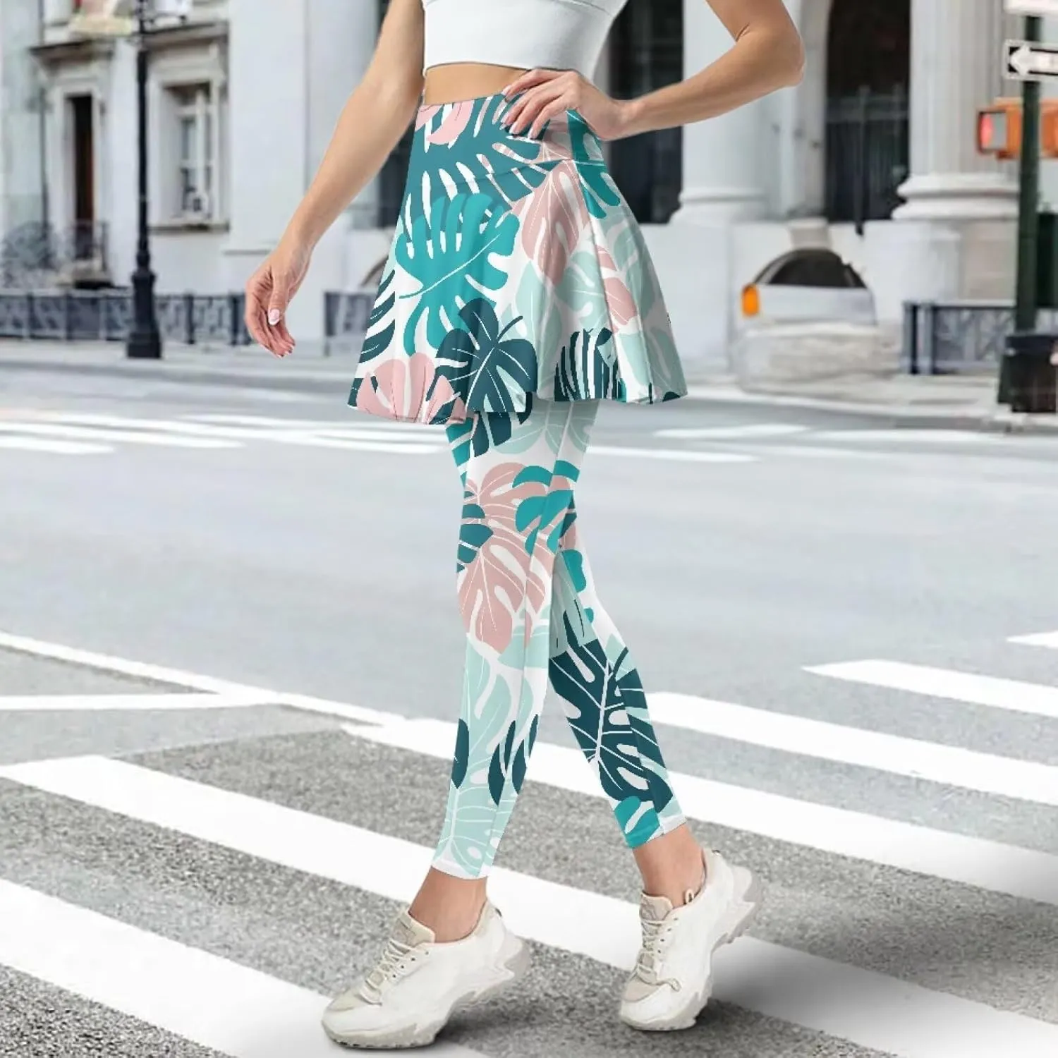 Athletic Skirt with Leggings Tennis Skirted Legging for Women with Pocket for Gym Yoga XS-3XL