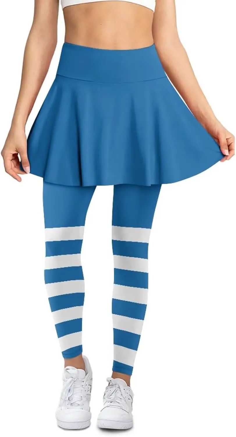 Athletic Skirt with Leggings Tennis Skirted Legging for Women with Pocket for Gym Yoga XS-3XL