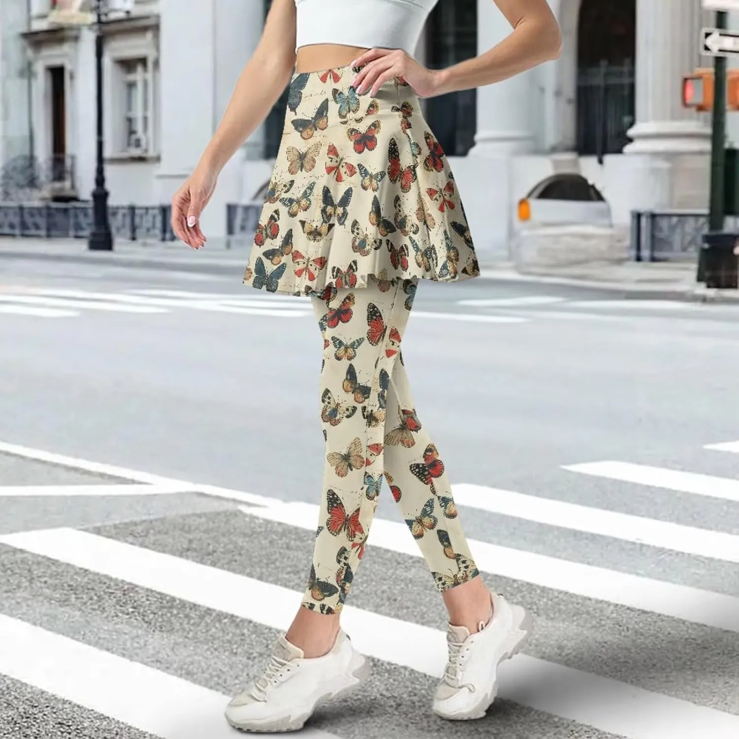 Athletic Skirt with Leggings Tennis Skirted Legging for Women with Pocket for Gym Yoga XS-3XL