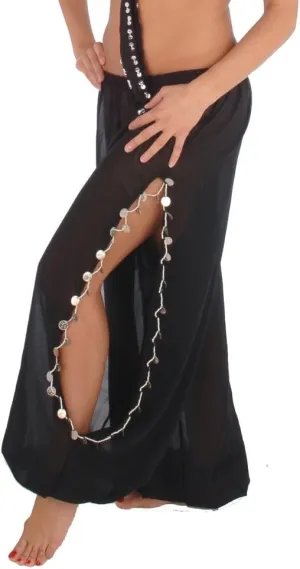 Bellydancer Chiffon Harem Pants with Side Slits | Maiden Dance