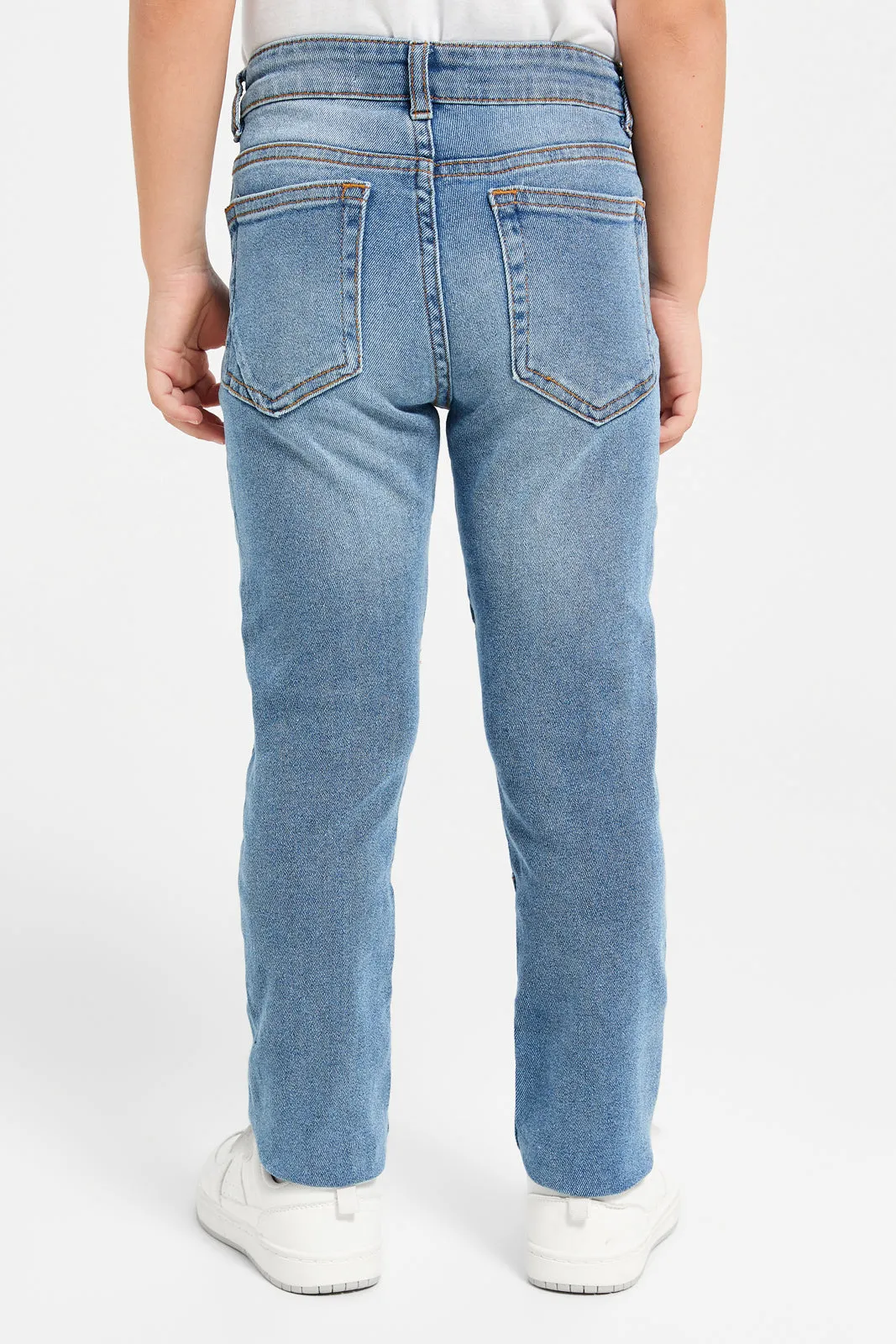 Boys Blue Embellished Jeans