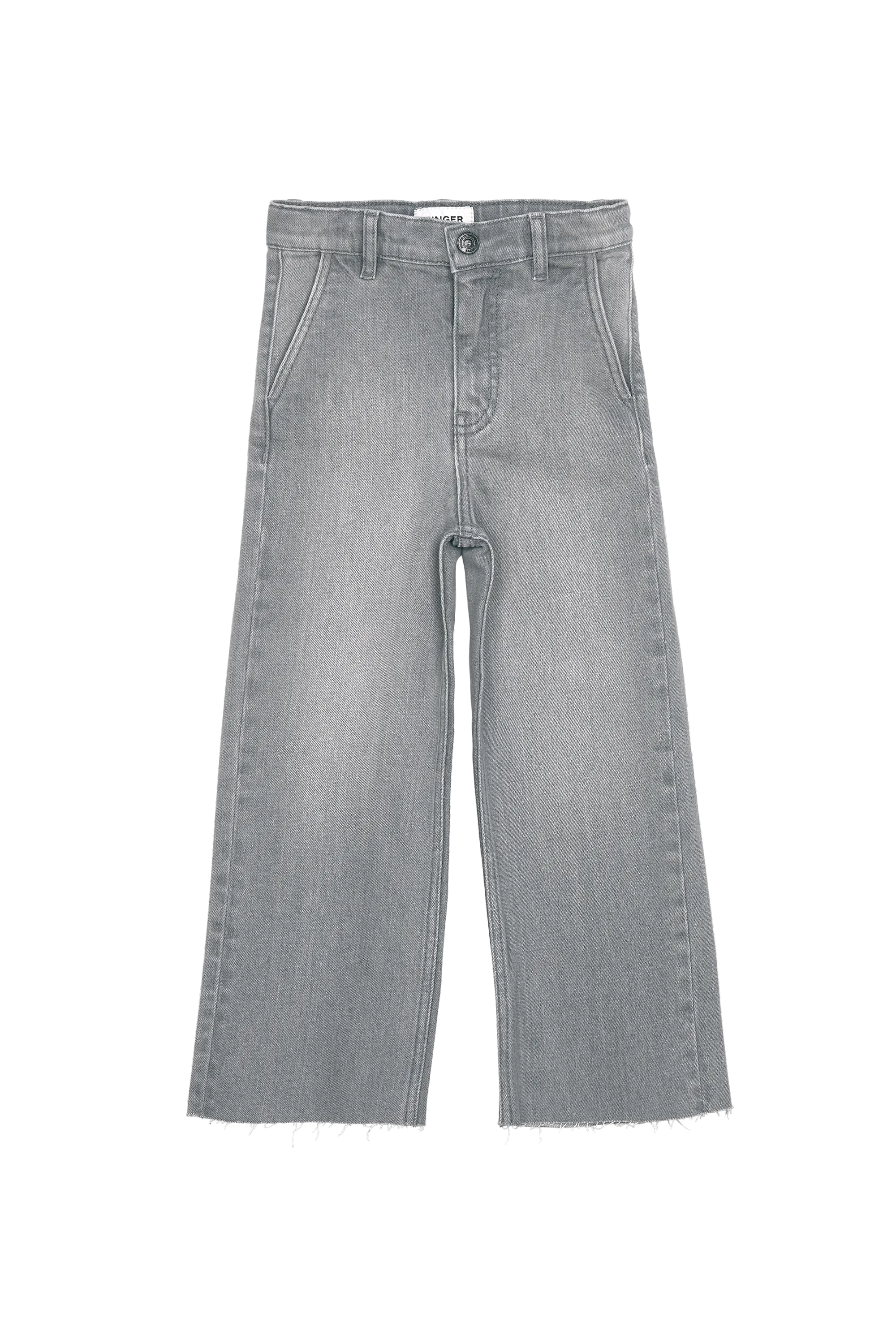 CHARLIE Bleached Grey - Loose Fit Cropped Jeans