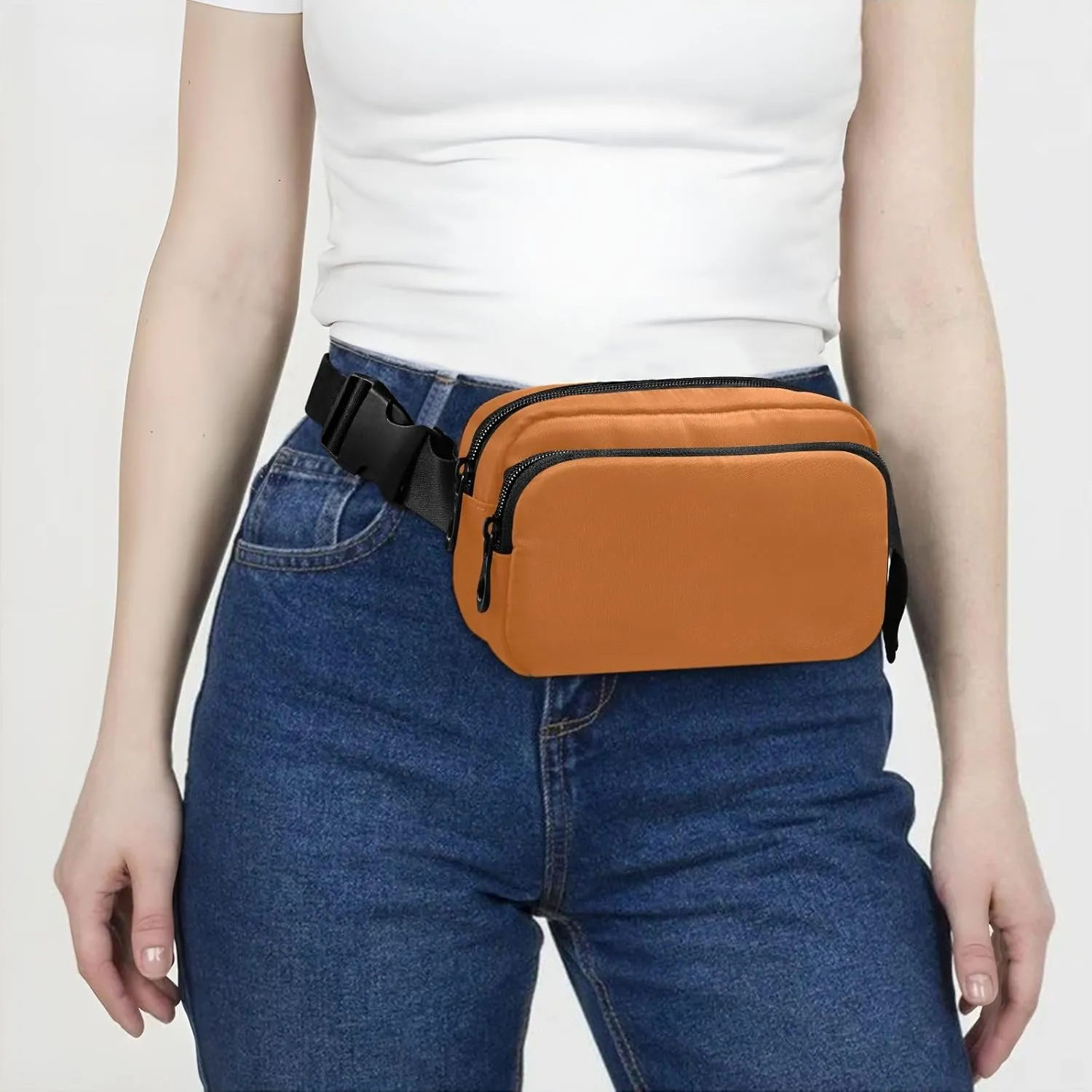 Chocolate Crossbody Bag for Women for Workout Running Traveling Hiking, 8 x 5.3 x 2.3 Inches