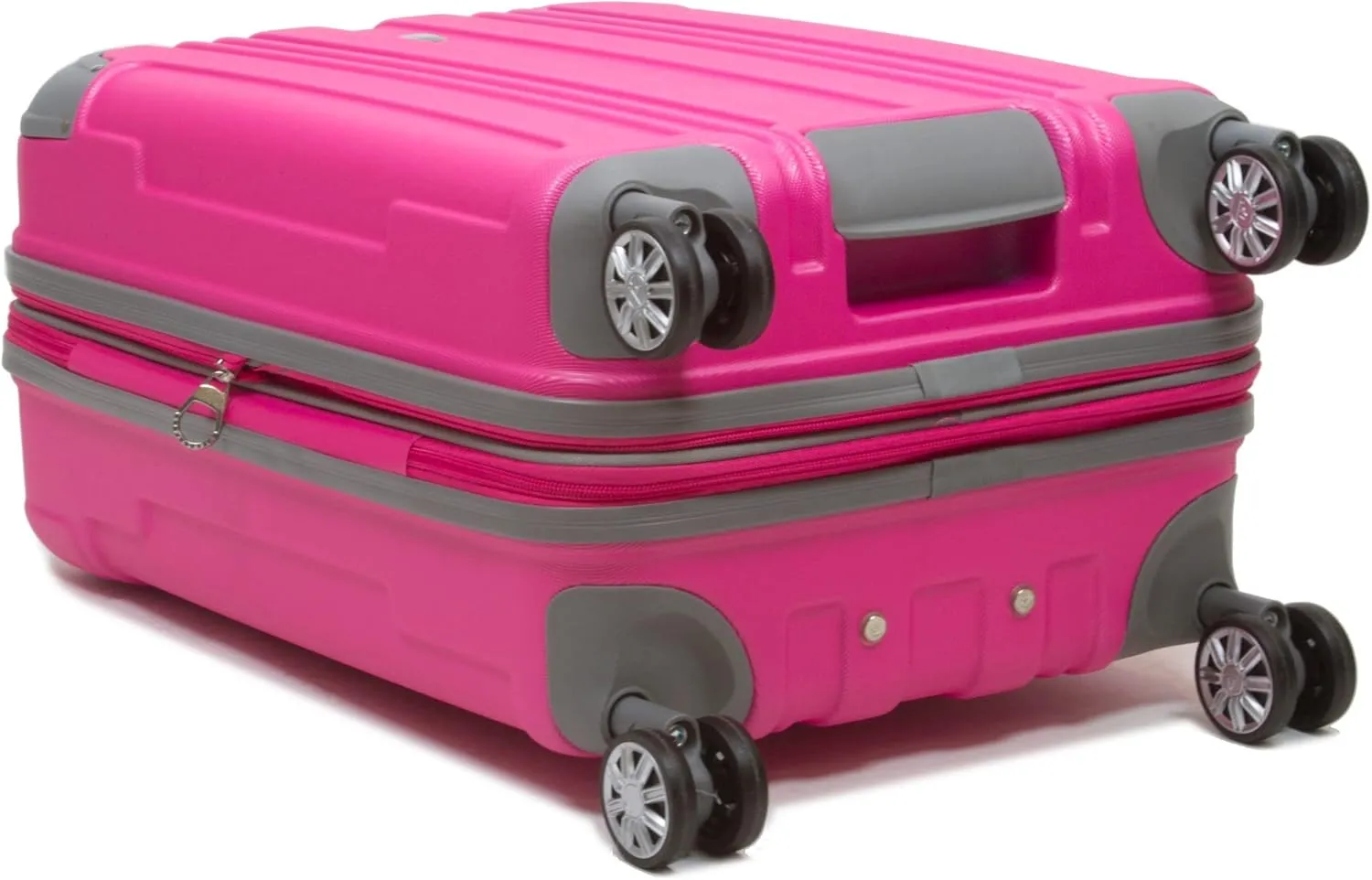 Dejuno Kingsley New Generation 3-Piece Hardside Spinner Luggage Set, Black, Small, Medium, Large