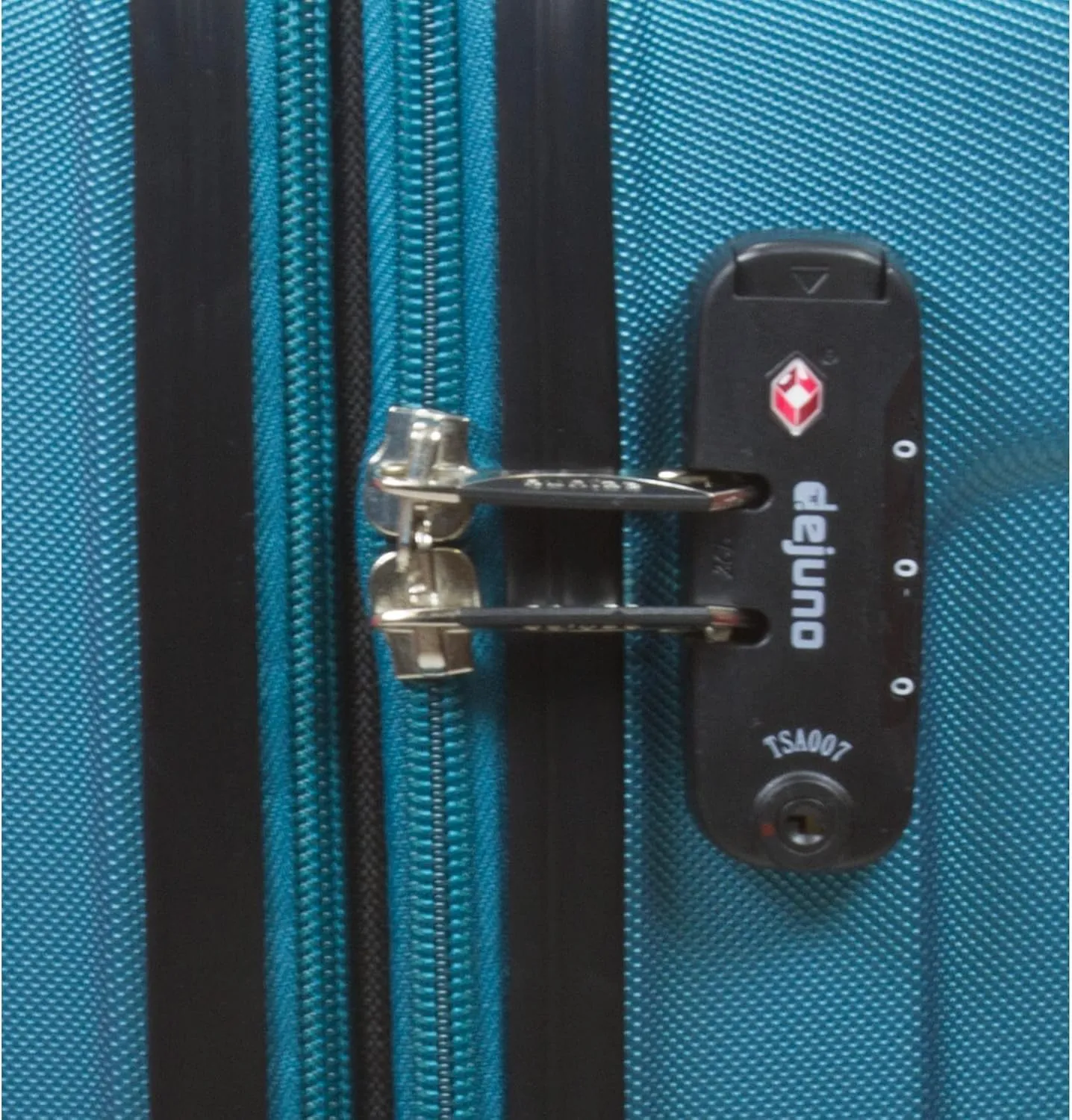 Dejuno Kingsley New Generation 3-Piece Hardside Spinner Luggage Set, Turquoise, Small, Medium, Large