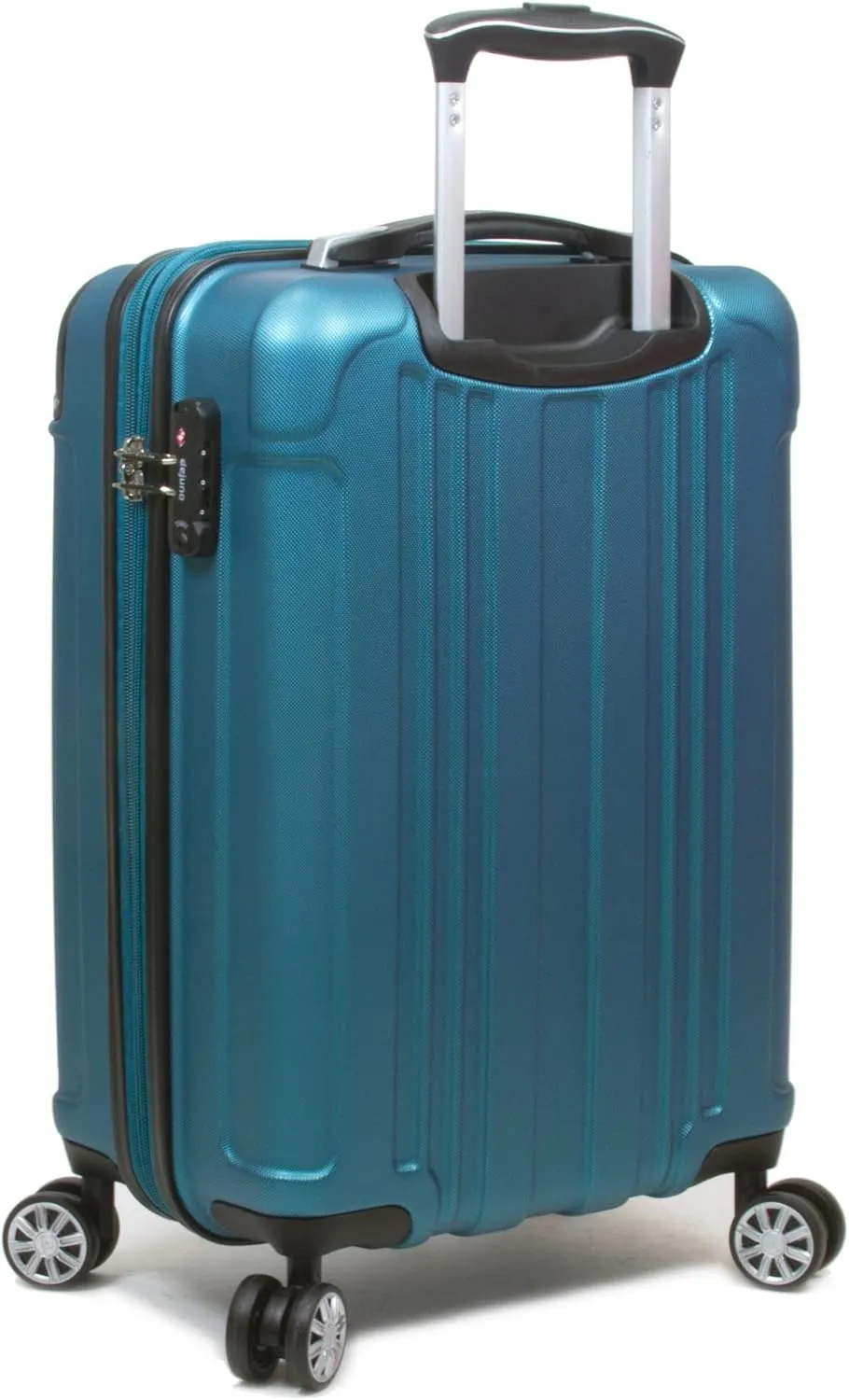 Dejuno Kingsley New Generation 3-Piece Hardside Spinner Luggage Set, Turquoise, Small, Medium, Large