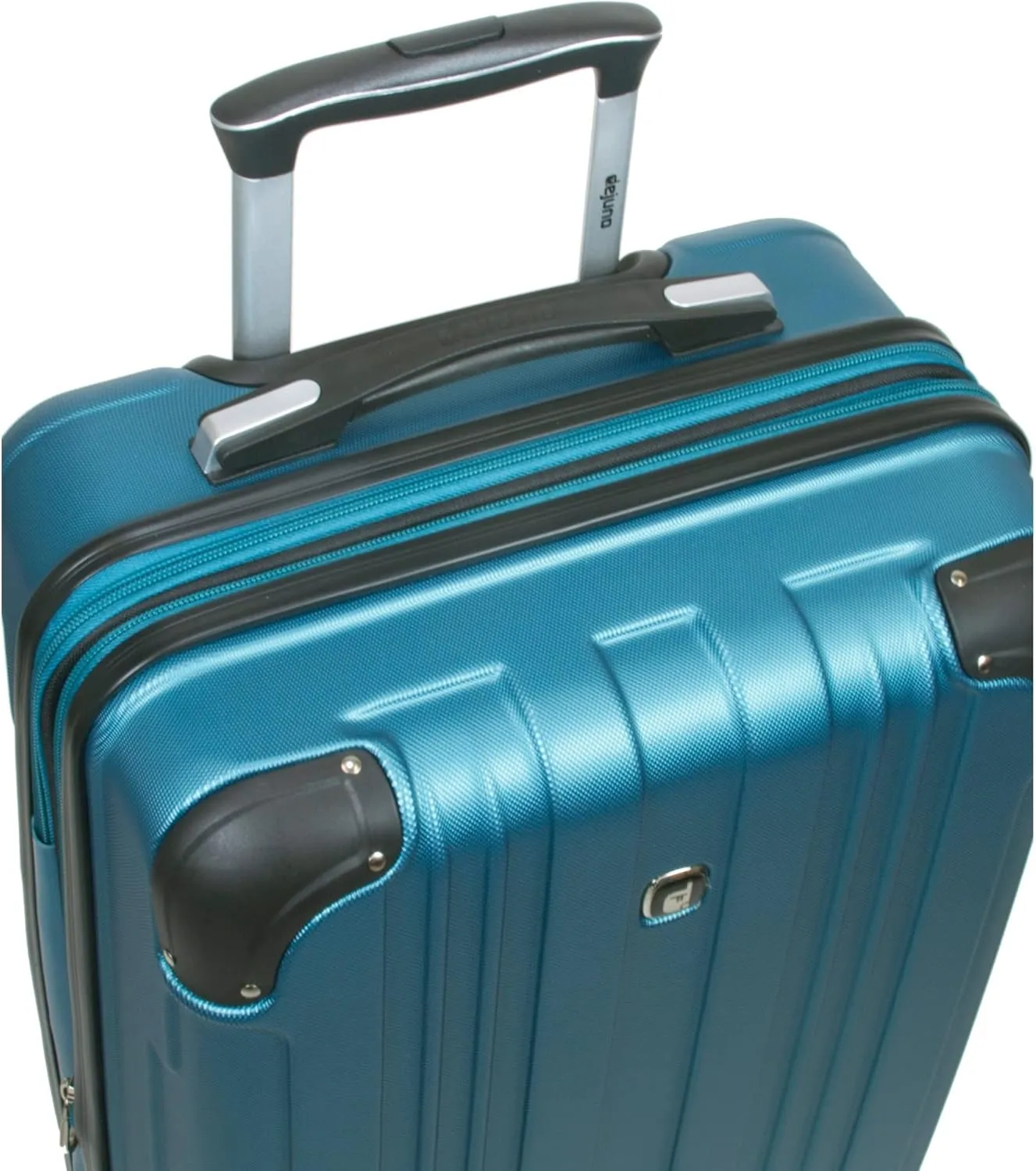 Dejuno Kingsley New Generation 3-Piece Hardside Spinner Luggage Set, Turquoise, Small, Medium, Large