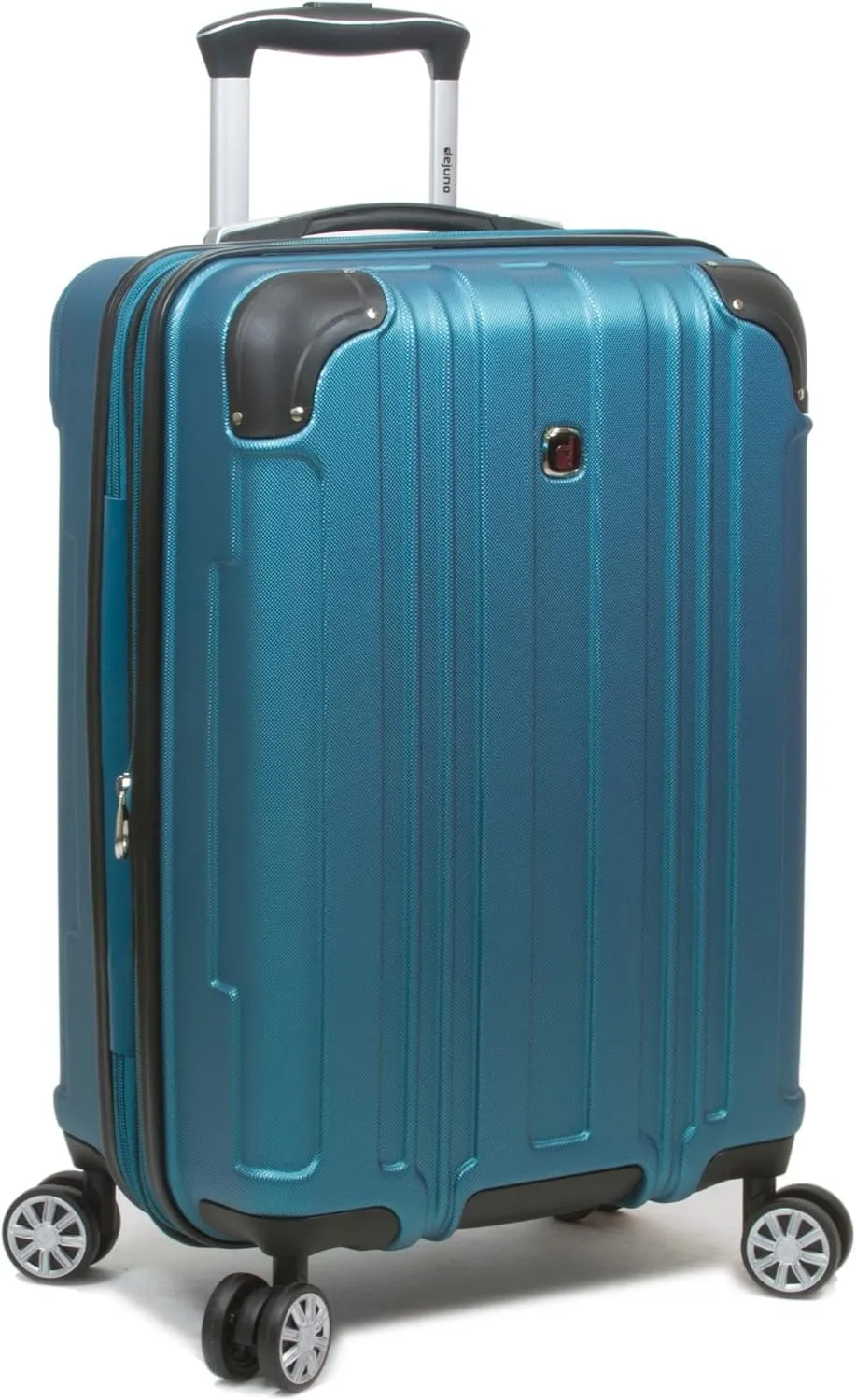 Dejuno Kingsley New Generation 3-Piece Hardside Spinner Luggage Set, Turquoise, Small, Medium, Large