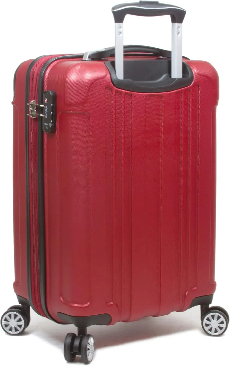 Dejuno Kingsley New Generation Hardside Spinner Luggage, Burgundy, 3-Piece Set
