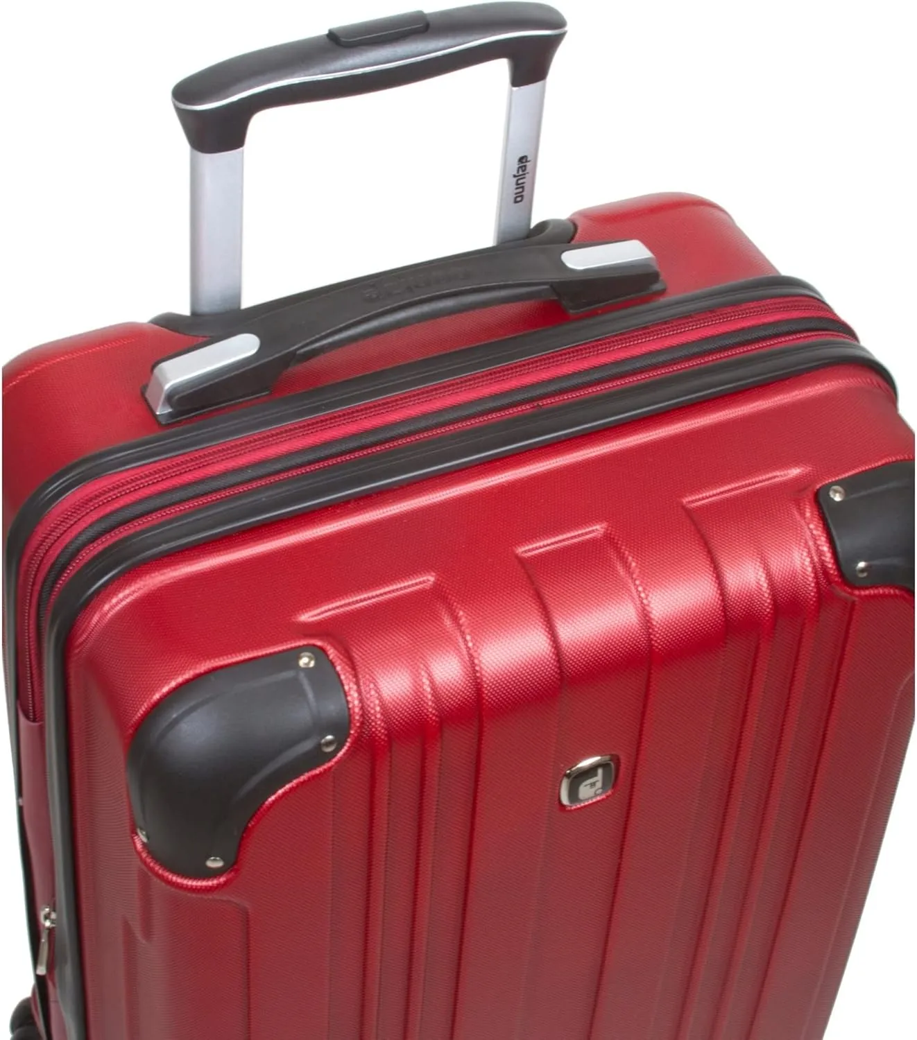 Dejuno Kingsley New Generation Hardside Spinner Luggage, Burgundy, 3-Piece Set