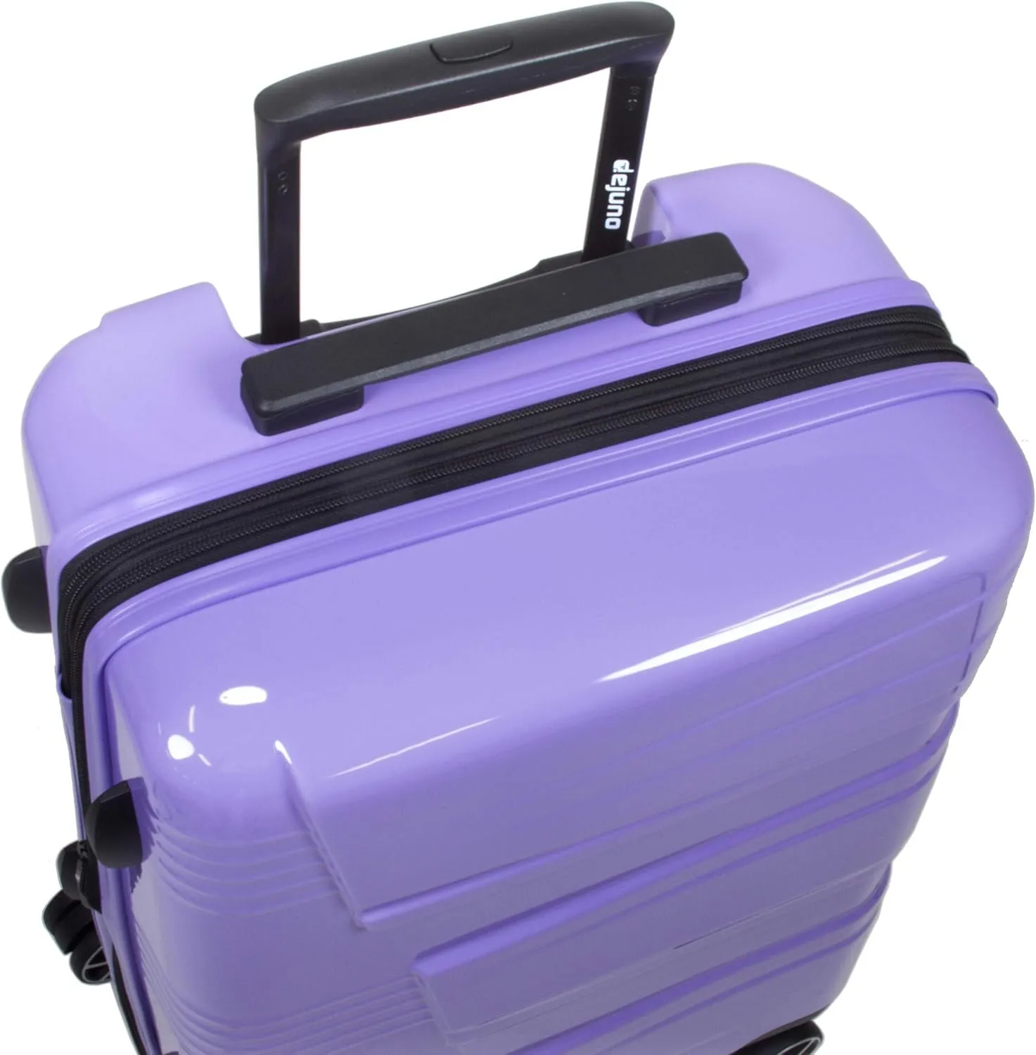 Dejuno Lumos New Generation Hardside Expandable Spinner Luggage, Lavender, 3-Piece Set