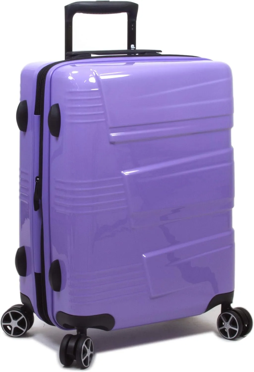 Dejuno Lumos New Generation Hardside Expandable Spinner Luggage, Lavender, 3-Piece Set