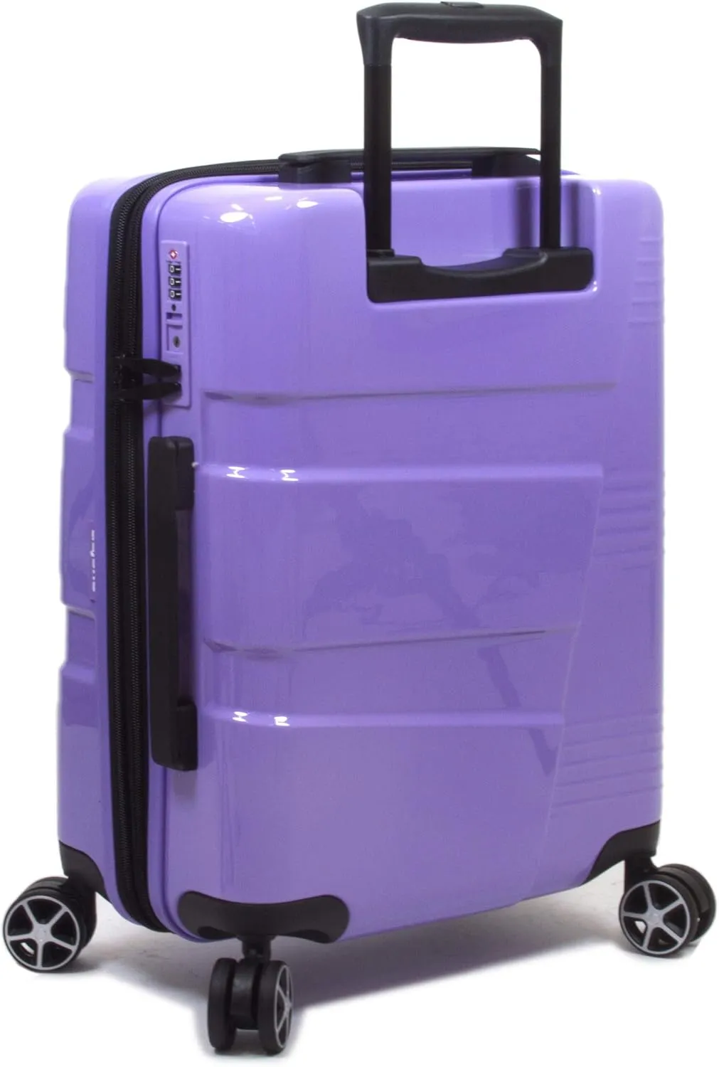 Dejuno Lumos New Generation Hardside Expandable Spinner Luggage, Lavender, 3-Piece Set
