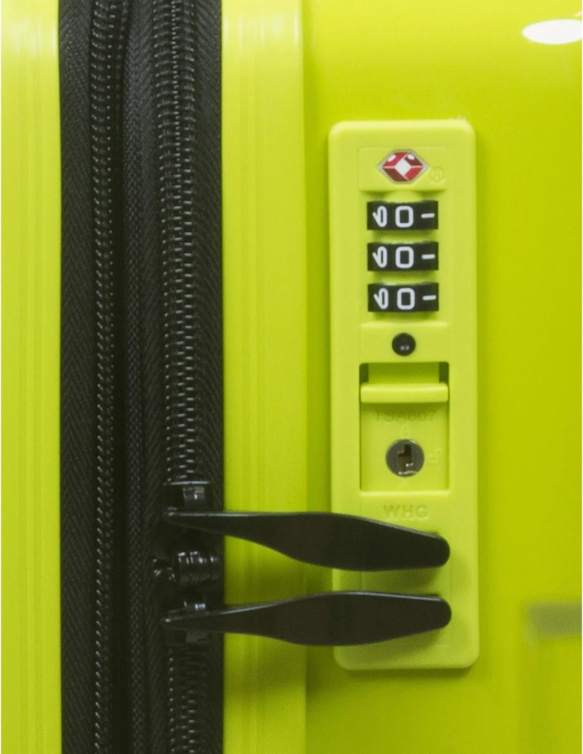 Dejuno Lumos New Generation Hardside Expandable Spinner Luggage, Lime, 3-Piece Set