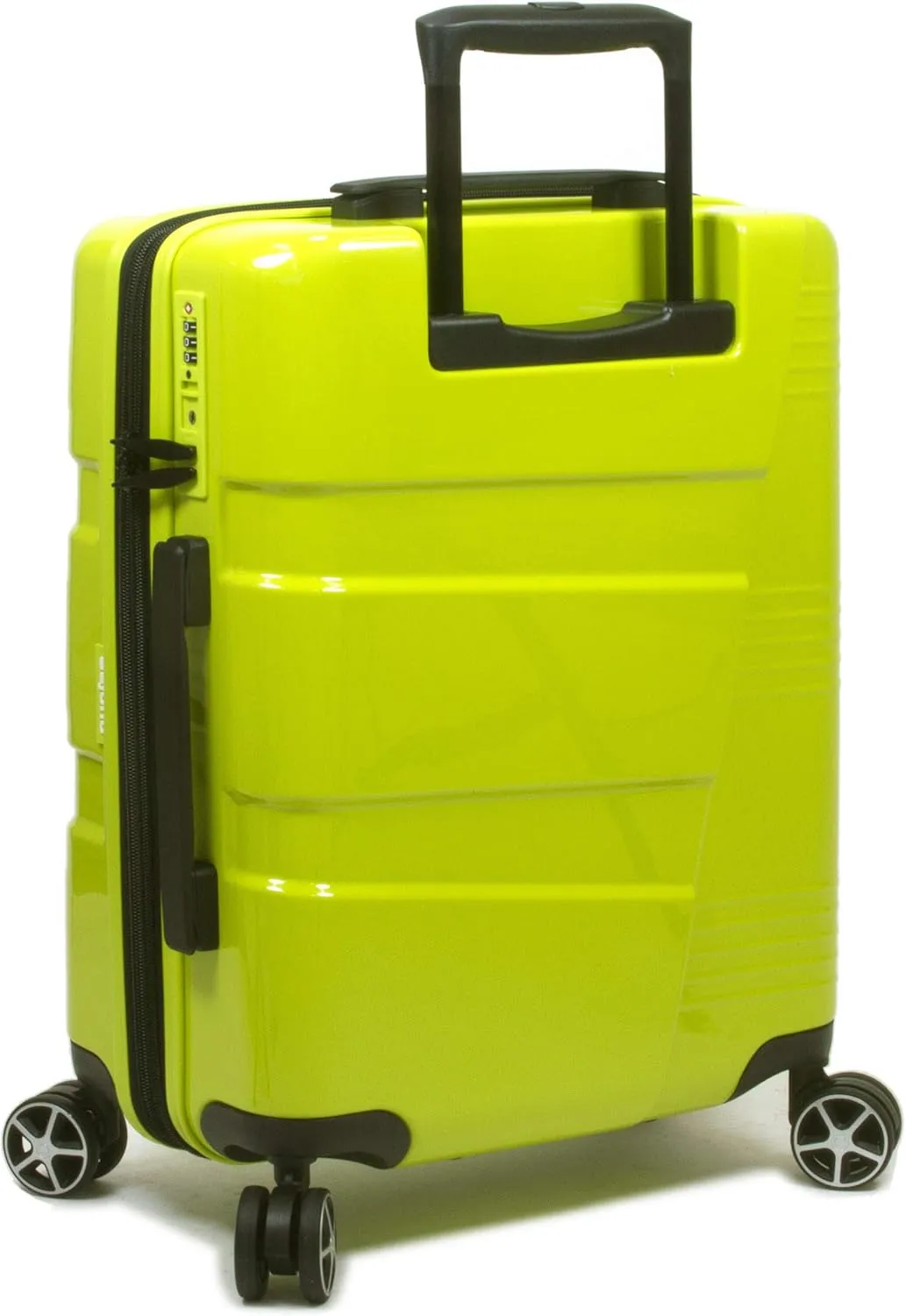 Dejuno Lumos New Generation Hardside Expandable Spinner Luggage, Lime, 3-Piece Set