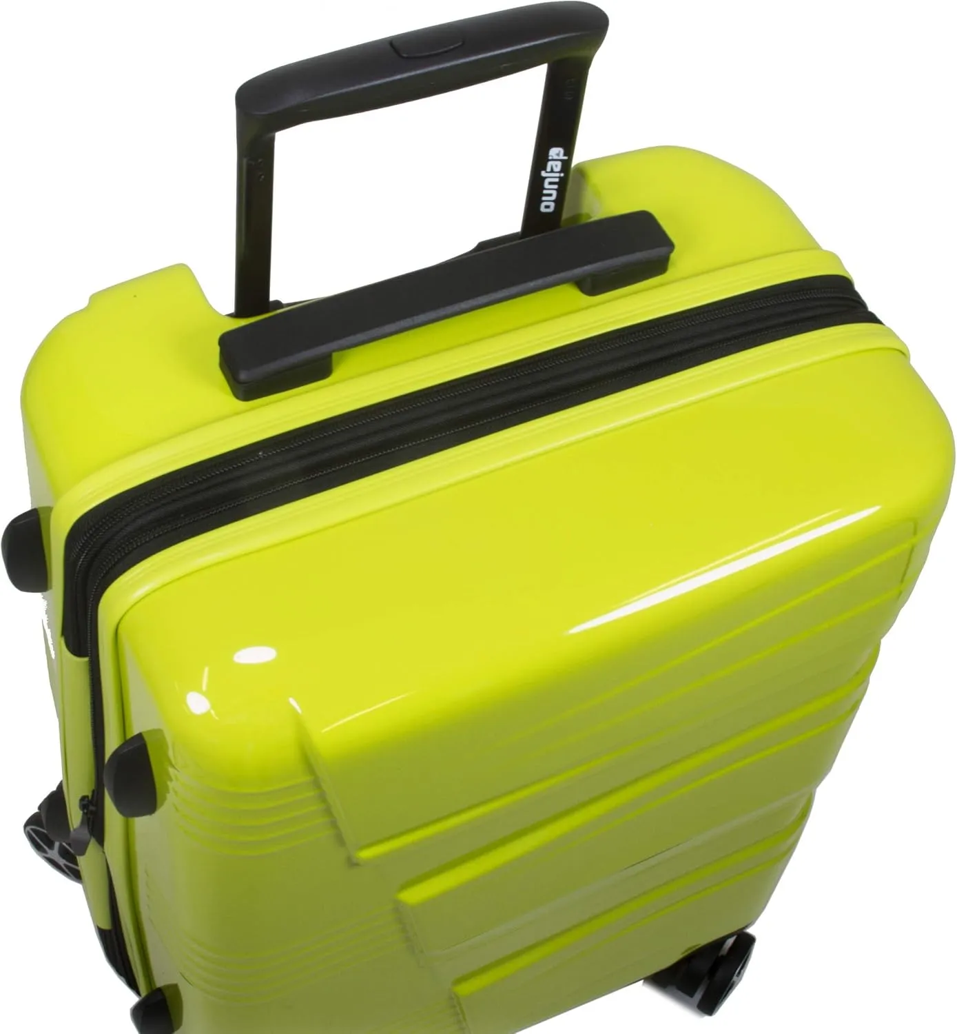 Dejuno Lumos New Generation Hardside Expandable Spinner Luggage, Lime, 3-Piece Set
