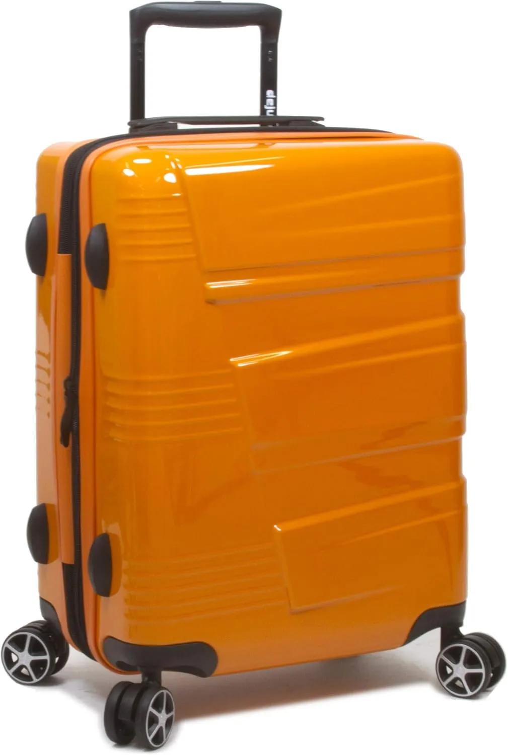 Dejuno Lumos New Generation Hardside Expandable Spinner Luggage, Orange, 3-Piece Set