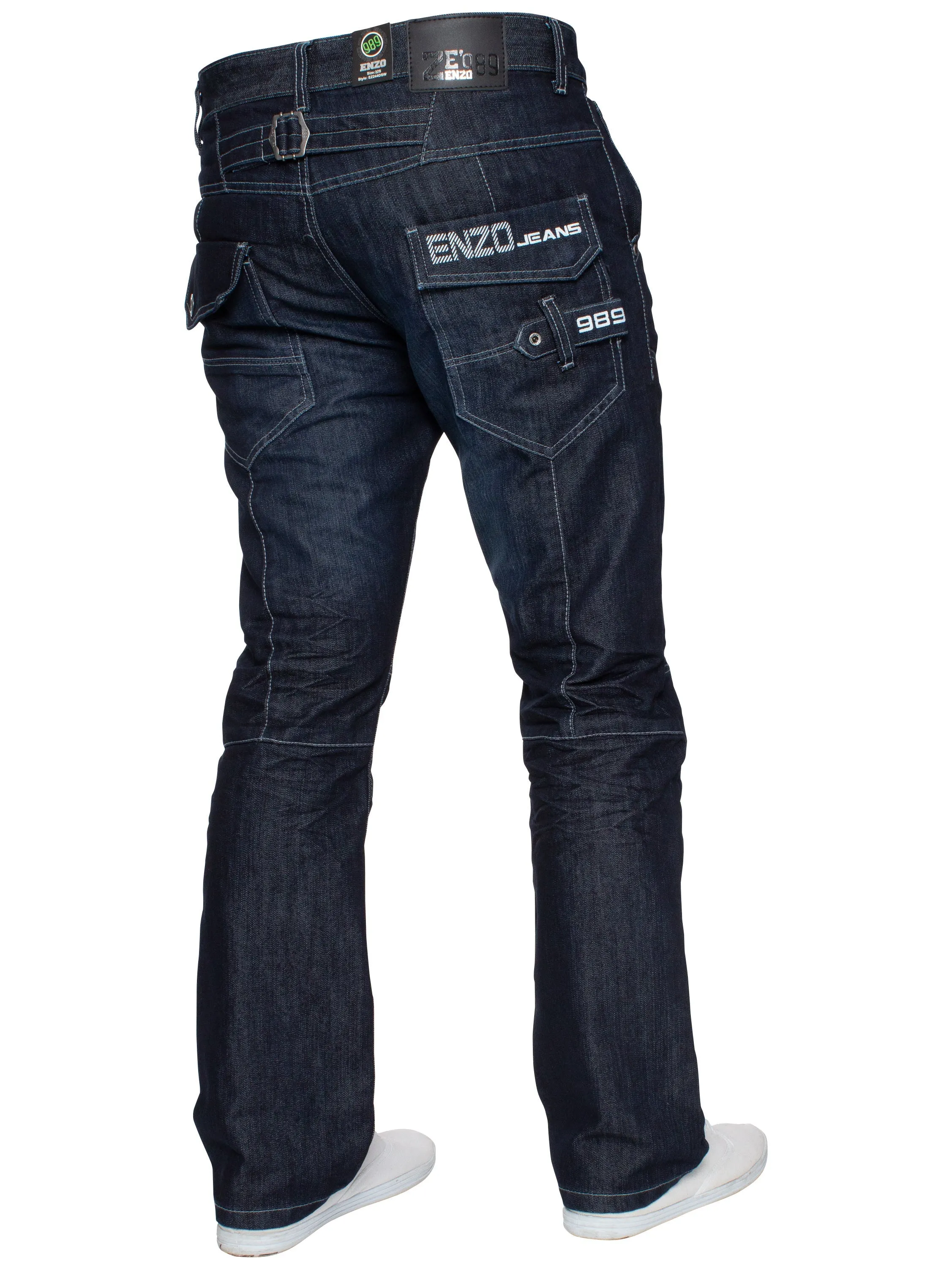 Enzo | Mens Miguel Straight Leg Denim Jeans