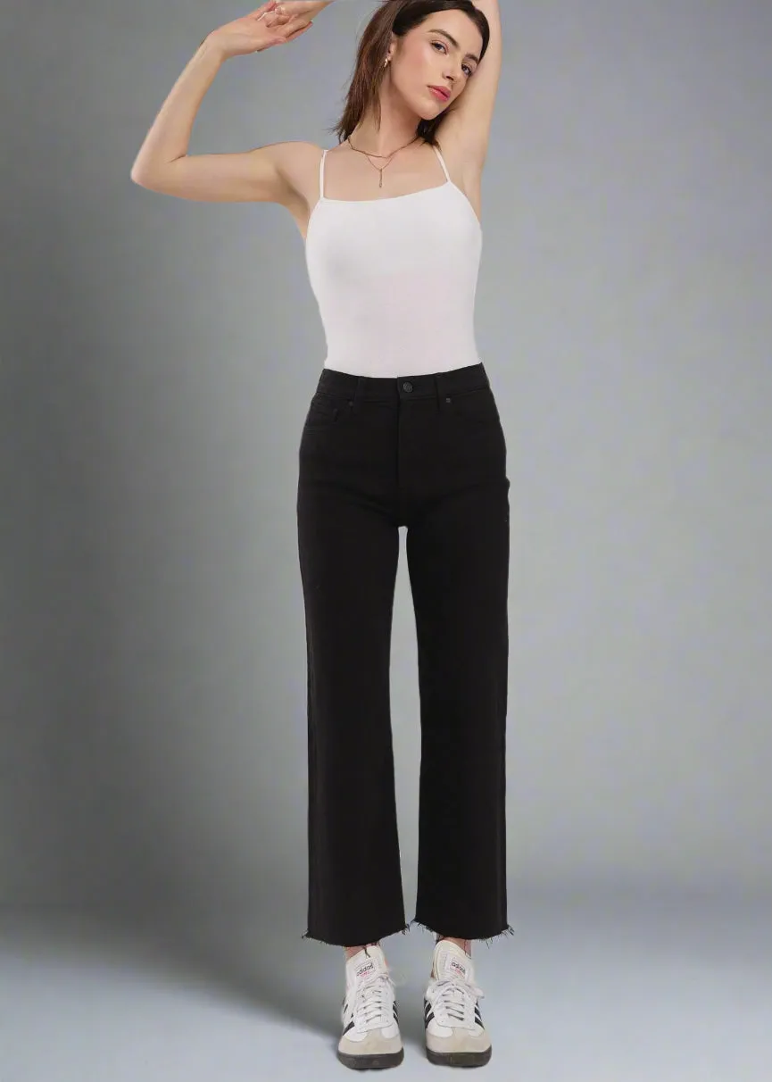 Eunina Dawn wide leg-cropped jean