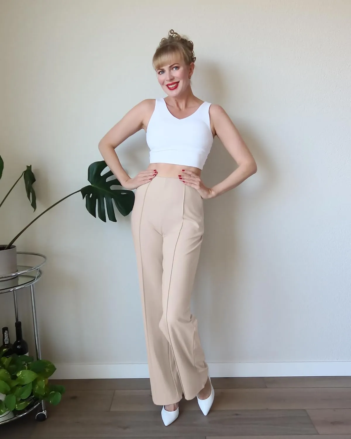 G4Free Wide Leg Pants for Women Yoga Pants with Pockets Stretchy Business Casual Dress Pants Loose Petite/Regular/Tall