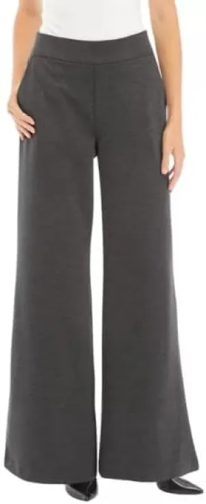 Gloria Vanderbilt Women's Pull On Ponte Wide Leg Trouser Pants