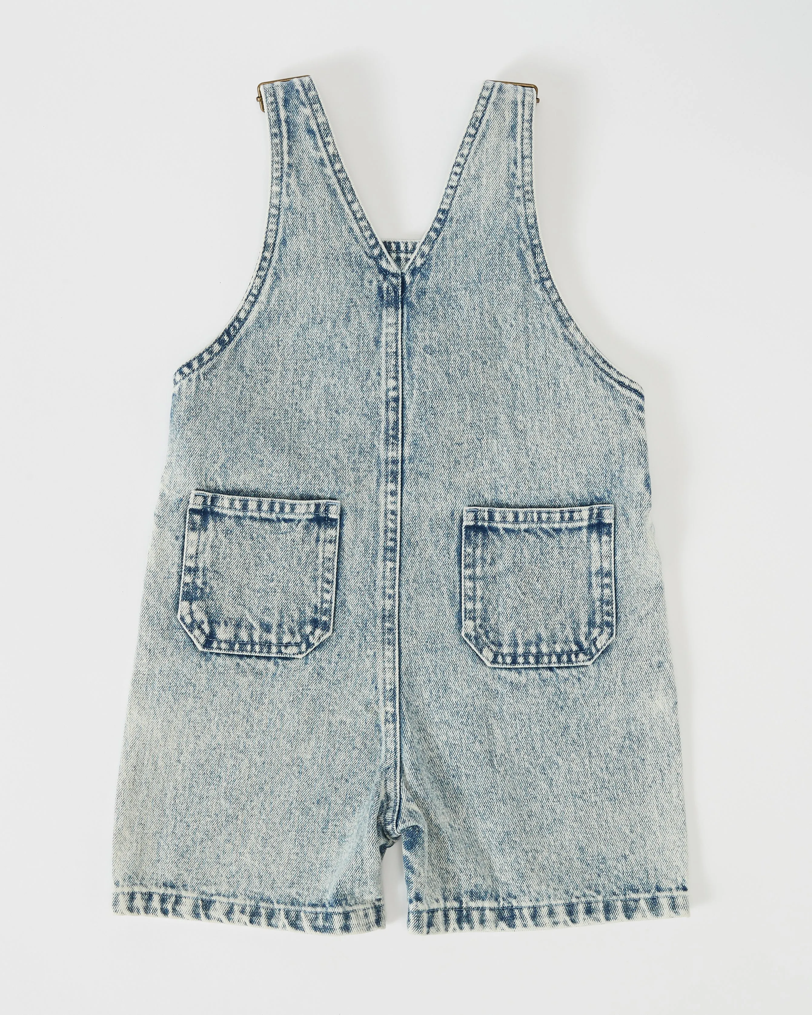 GOLDIE & ACE BURTON VINTAGE WASH OVERALLS - LIGHT DENIM
