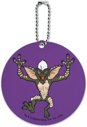Gremlins Stripe Round Luggage ID Tag Card Suitcase Carry-On