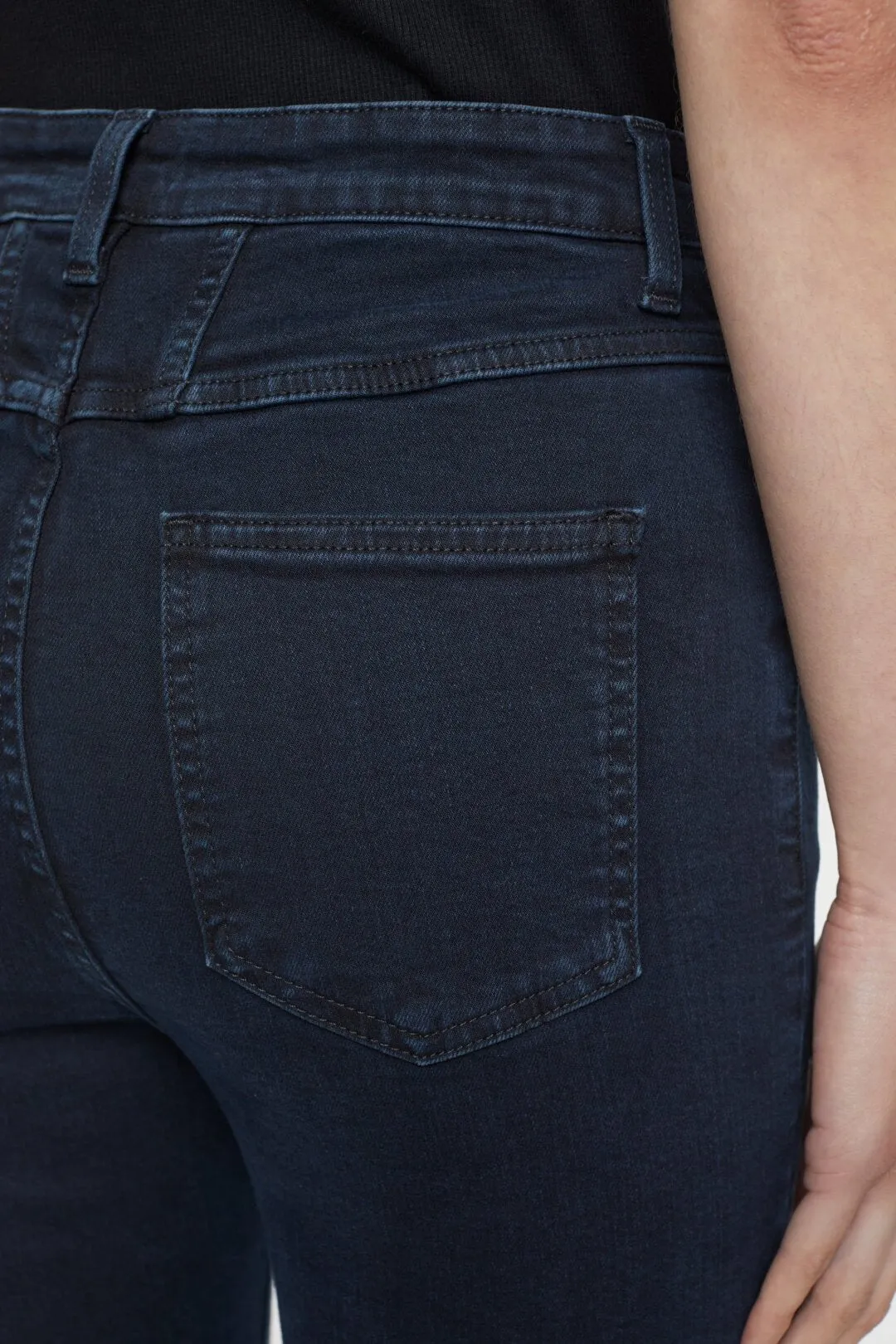 Hi-Sun High Waisted Crop Jean - Blue/ Black