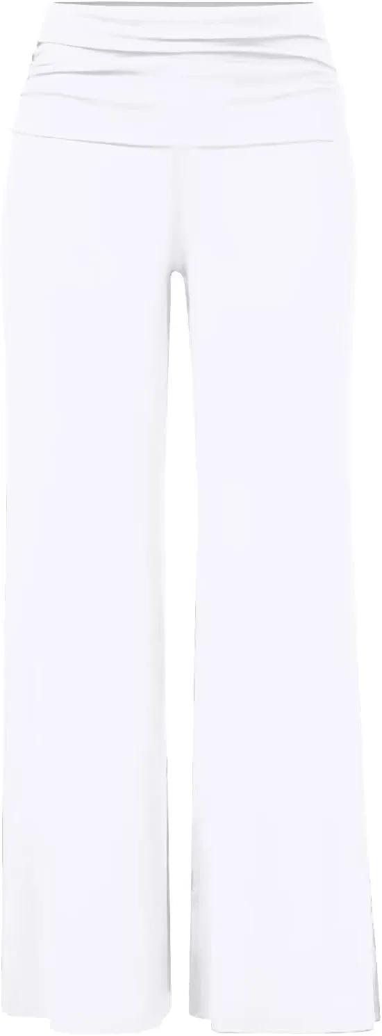 Hybrid & Company Womens Super Comfy Flowy Wide Leg Palazzo Pants Made in USA