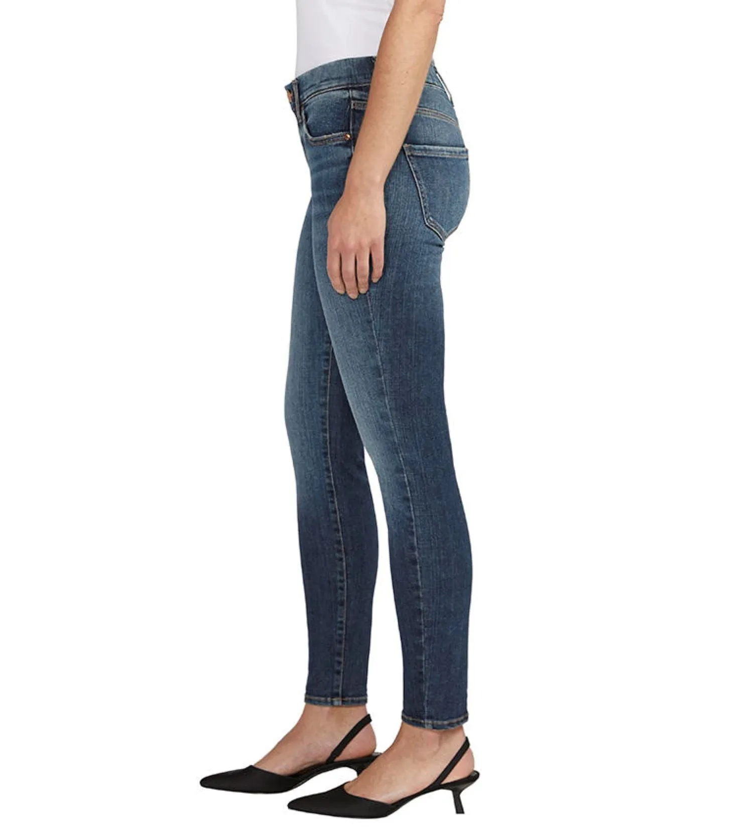 Jag Mid Rise Maya Skinny Pull On Jean In Night Flight Blue