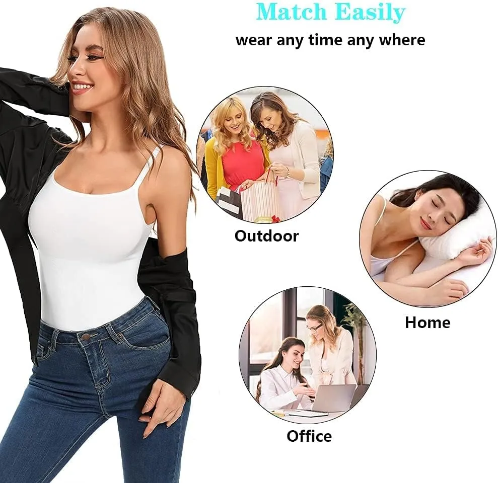 JOYSHAPER Shapewear Camisole for Women Tummy Control Shapewear Tank Top with Adjustable Spaghetti Strap Cami Tanks