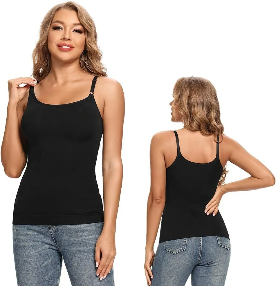 JOYSHAPER Shapewear Camisole for Women Tummy Control Shapewear Tank Top with Adjustable Spaghetti Strap Cami Tanks