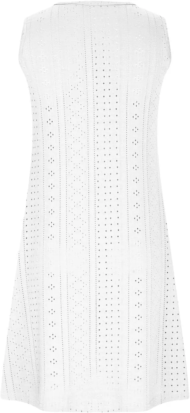 LRMQS Summer Dresses for Women 2025 Casual Vacation Beach Cover ups Hawaiian Short Dress Trendy Spring Sleeveless Sundresses