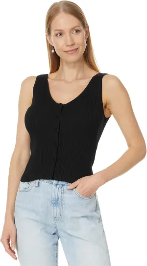 Madewell womens Cate Button Front Rib Tank