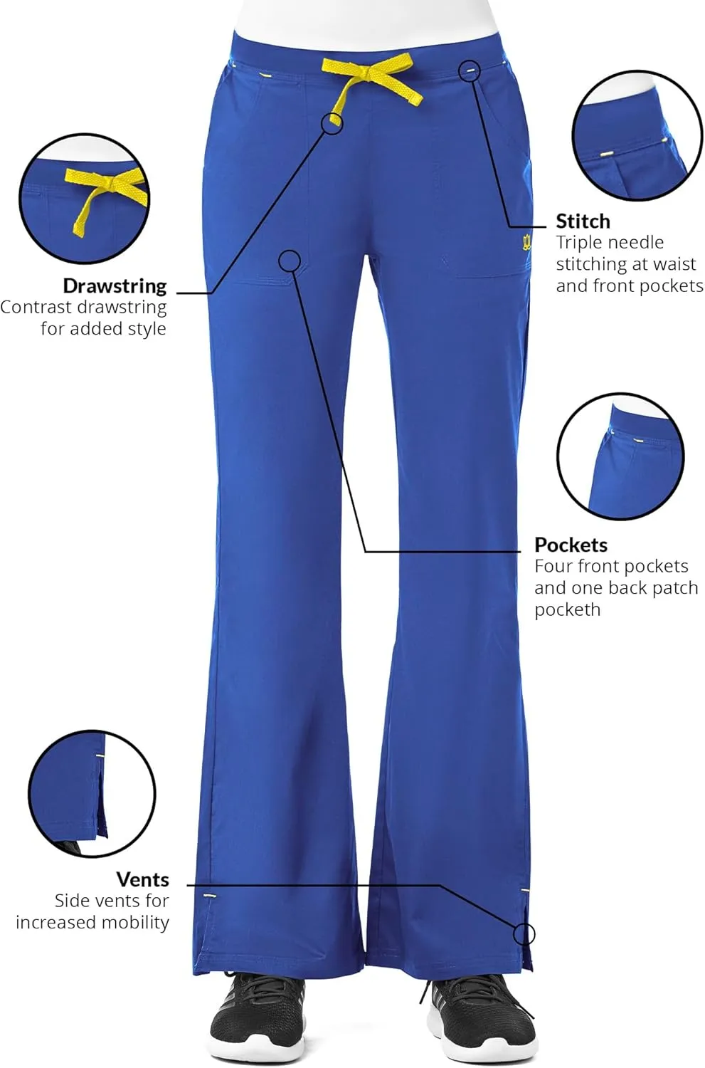 Maevn Women's Multi-Pocket Flare Pants