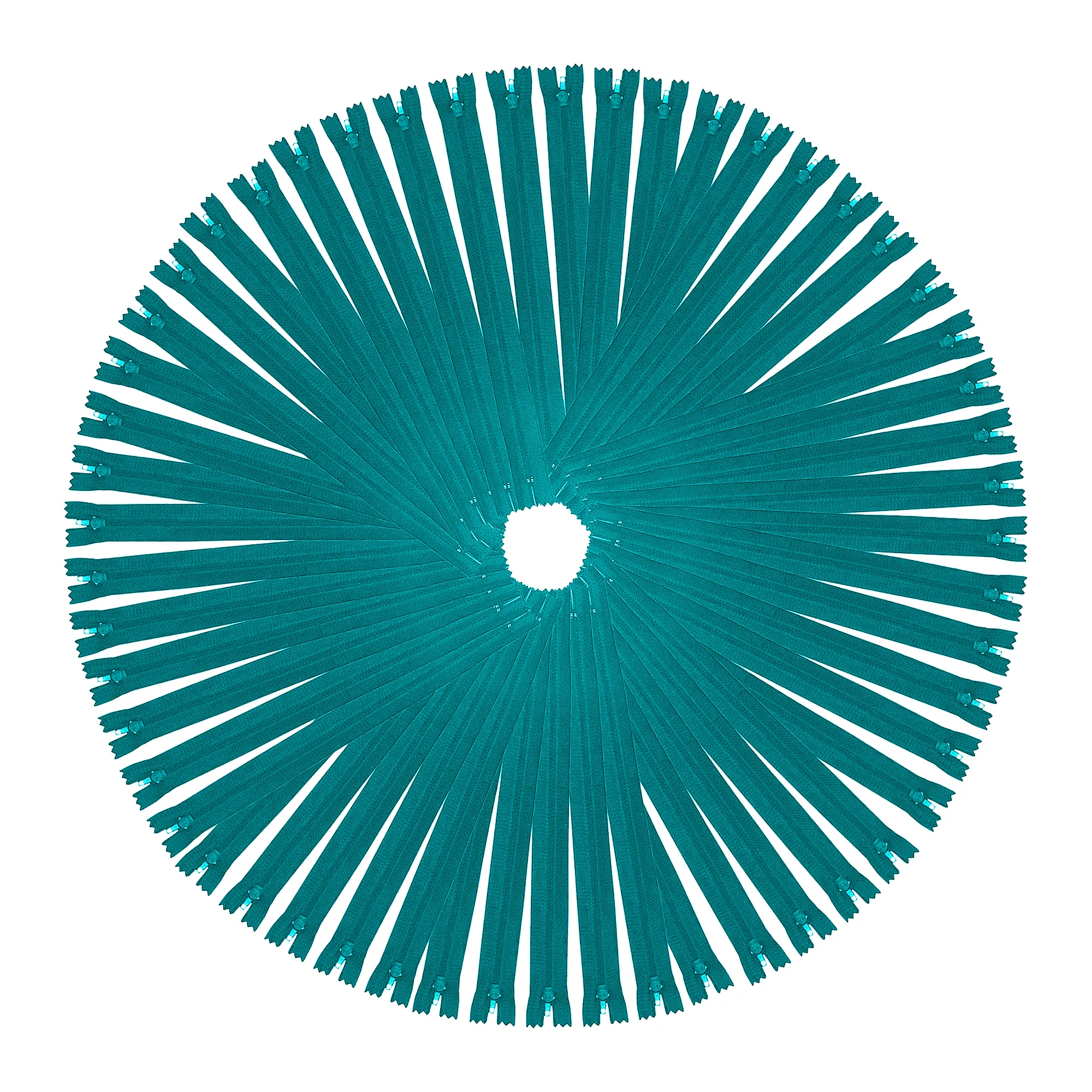 Mandala Crafts Teal Nylon Zippers for Sewing Zipper in Bulk - Teal Zippers Sewing Supplies - Teal Sewing Zippers for Tailor Zipper Replacement