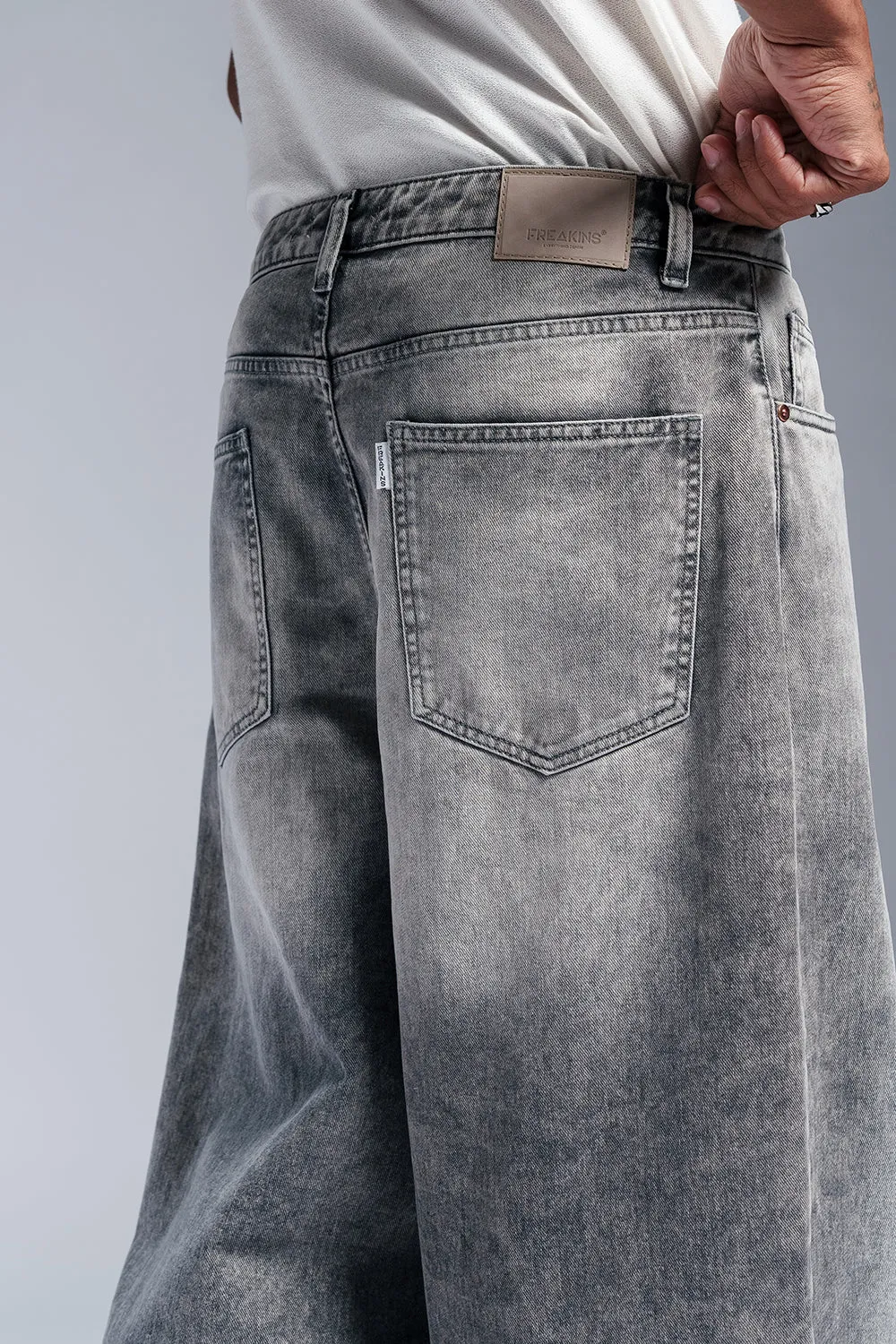 Maverick Grey Men's Baggy Fit Jeans