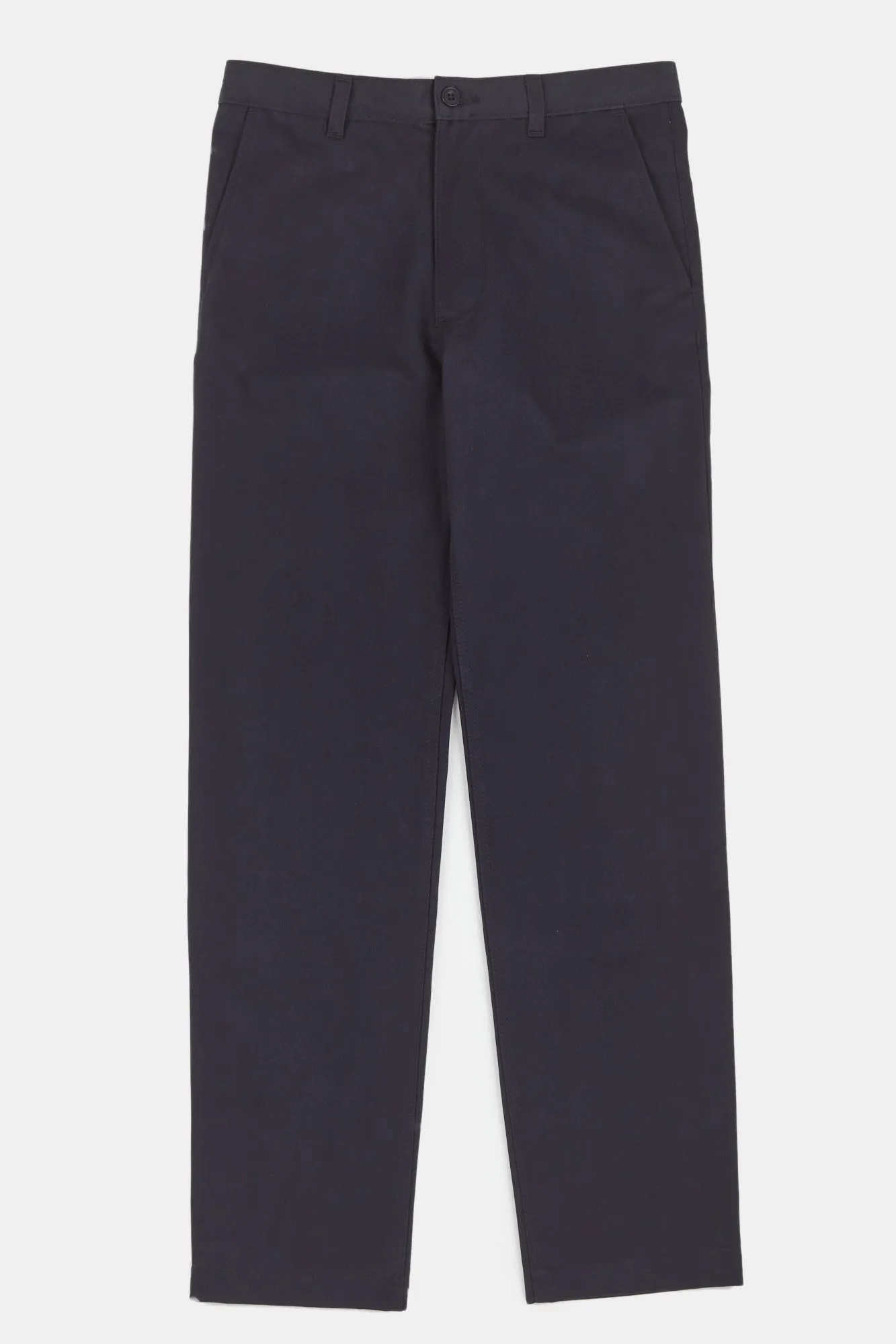 Men's Slim Heavyweight 100% Cotton Twill Chinos- Dark Navy